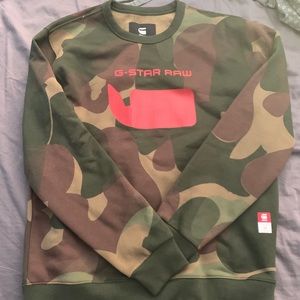GStar Camo Sweater size Large